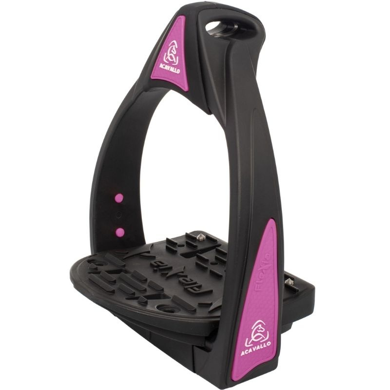 Stijgbeugels Flexia Zwart/Roze