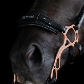 Neusriem voor hackamore Alupro Zwart Neusriem voor hackamore Alupro Zwart