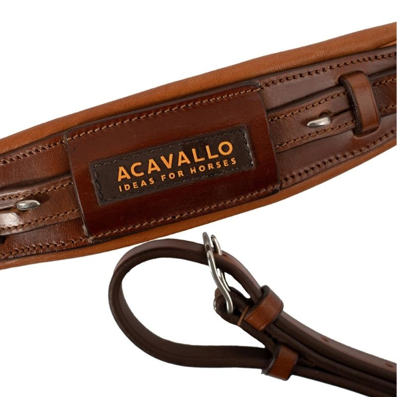 Neusriem voor hackamore Alupro Cognac