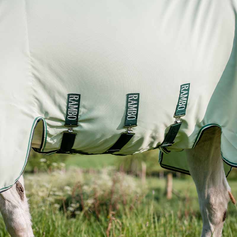 Rambo Hoody Vliegen- & eczeemdeken incl. Vliegenkap Lichtgroen
