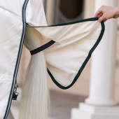 Vliegen- en eczeemdeken Rambo Hoody XL Beige/Groen/Zilver Vliegen- en eczeemdeken Rambo Hoody XL Beige/Groen/Zilver