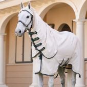 Vliegen- en eczeemdeken Rambo Hoody XL Beige/Groen/Zilver Vliegen- en eczeemdeken Rambo Hoody XL Beige/Groen/Zilver