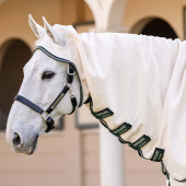 Vliegen- en eczeemdeken Rambo Hoody XL Beige/Groen/Zilver Vliegen- en eczeemdeken Rambo Hoody XL Beige/Groen/Zilver