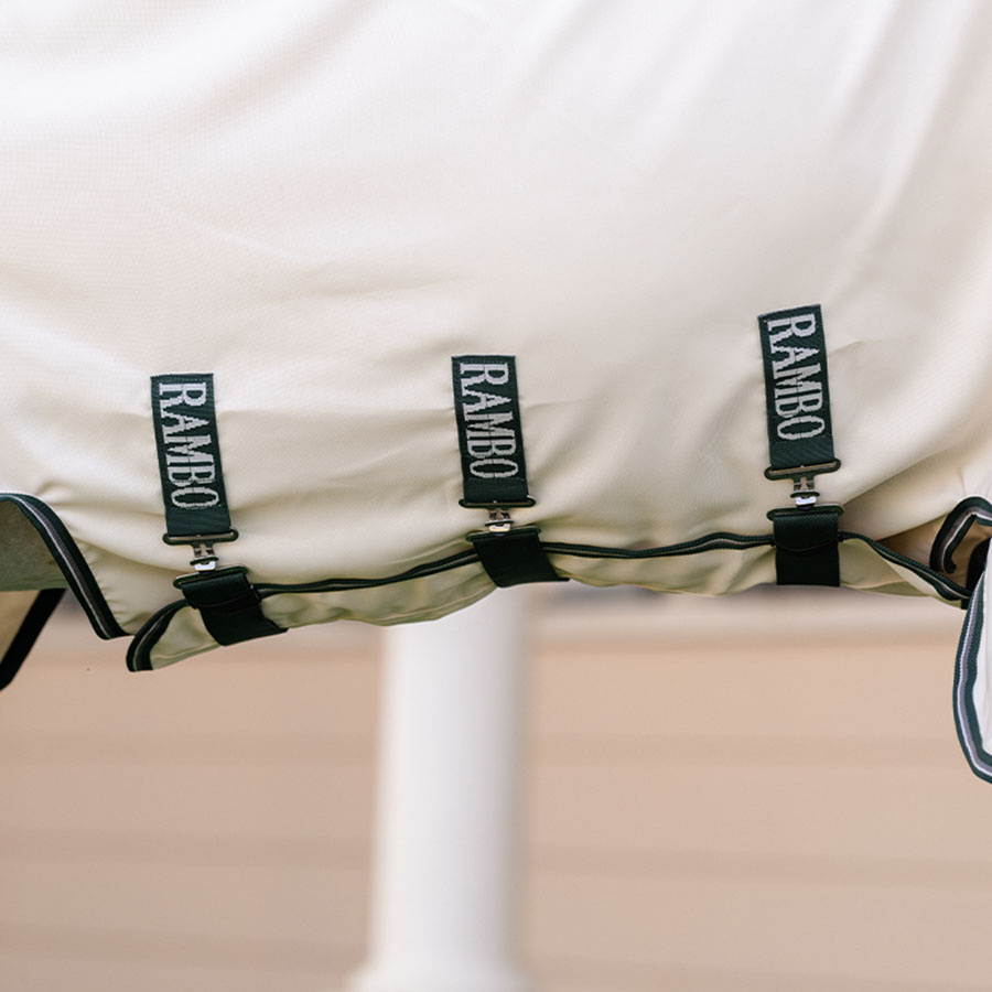 Vliegen- en eczeemdeken Rambo Hoody XL Beige/Groen/Zilver