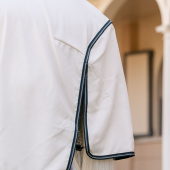 Vliegen- en eczeemdeken Rambo Hoody XL Beige/Groen/Zilver Vliegen- en eczeemdeken Rambo Hoody XL Beige/Groen/Zilver