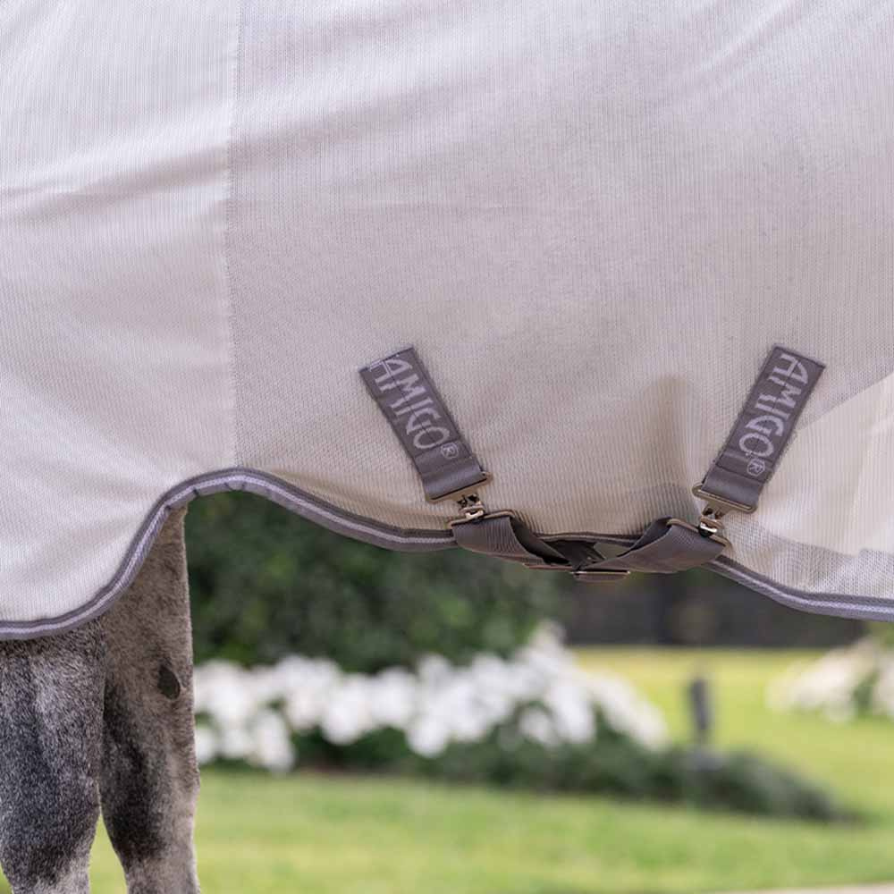 Vliegendeke Amigo Bug Rug Pony Zilver/Grijs