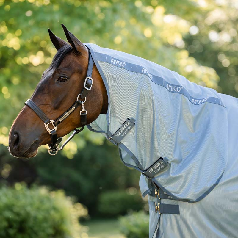 Vliegendeke Amigo Integrated Lichtblauw/Blauw/Zilver