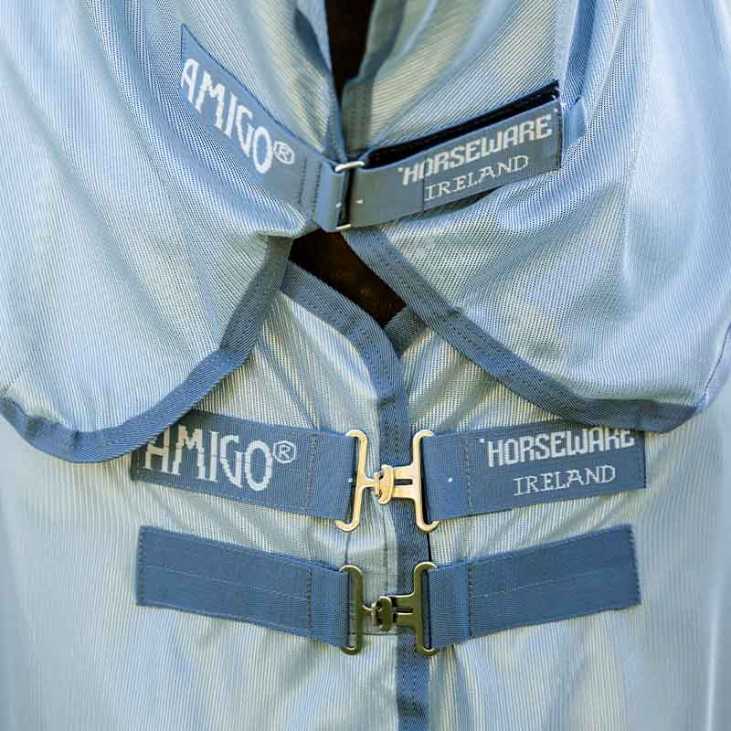 Vliegendeke Amigo Integrated Lichtblauw/Blauw/Zilver