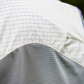 Vliegen- en zomerdeken Amigo Airflow Plus Wit/Grijs/Blauw Vliegen- en zomerdeken Amigo Airflow Plus Wit/Grijs/Blauw