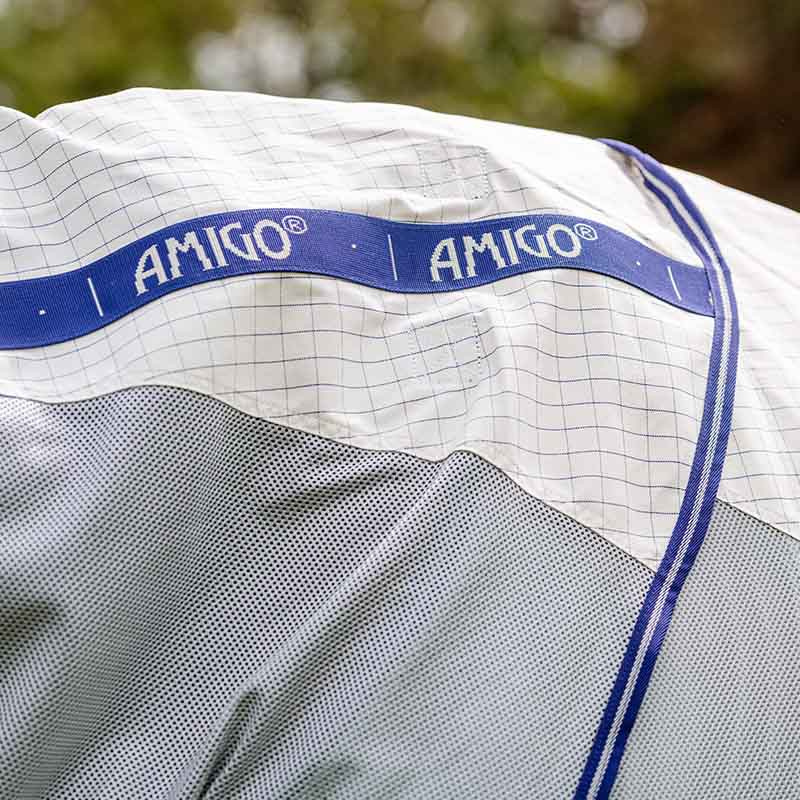 Vliegen- en zomerdeken Amigo Airflow Plus Wit/Grijs/Blauw