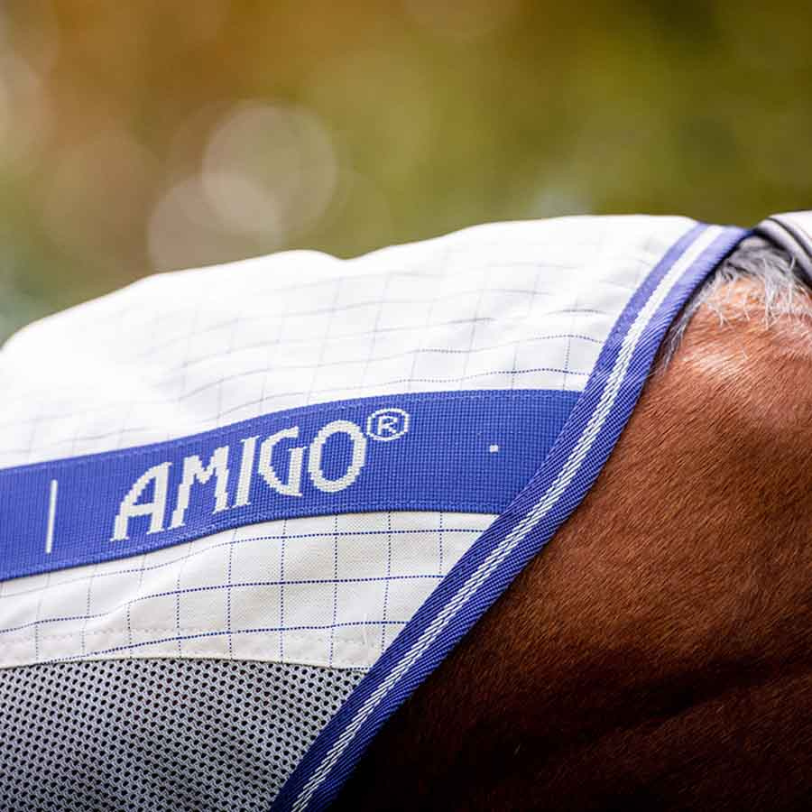 Vliegen- en zomerdeken Amigo Airflow Plus Wit/Grijs/Blauw