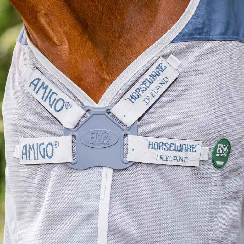 Vliegdeken Amigo AmEco Combi Turkoois/Grijs