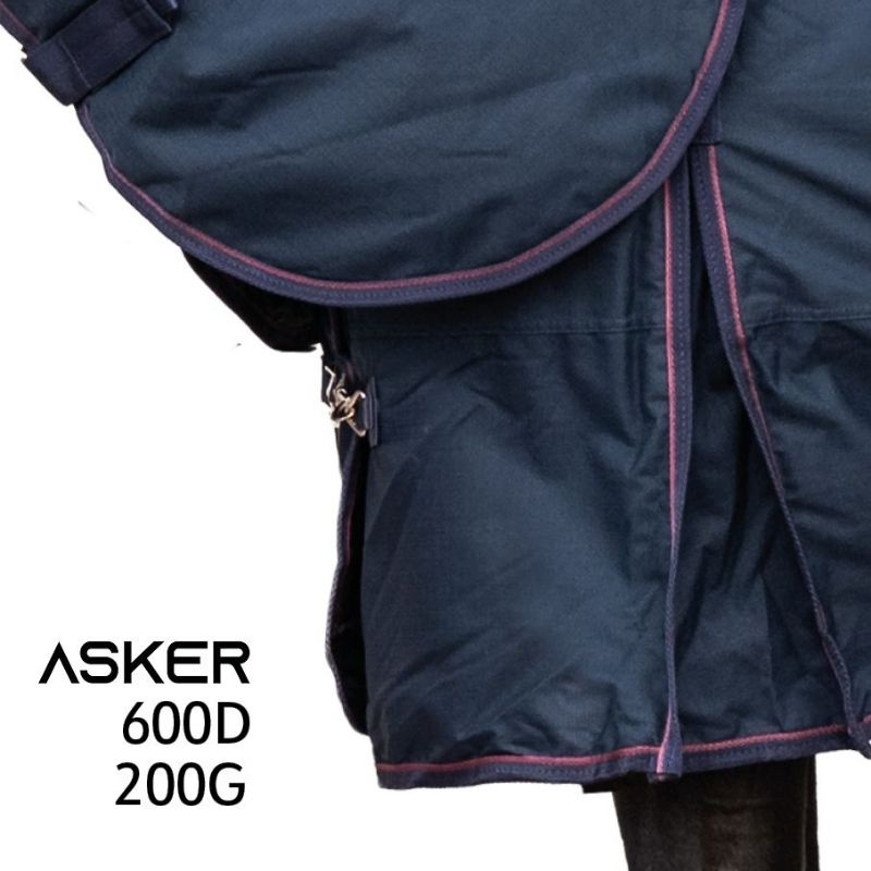 Winterdeken met hals Turnout 200g 600D Marineblauw