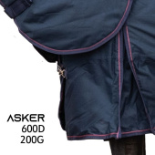 Winterdeken met hals Turnout 200g 600D Marineblauw Winterdeken met hals Turnout 200g 600D Marineblauw