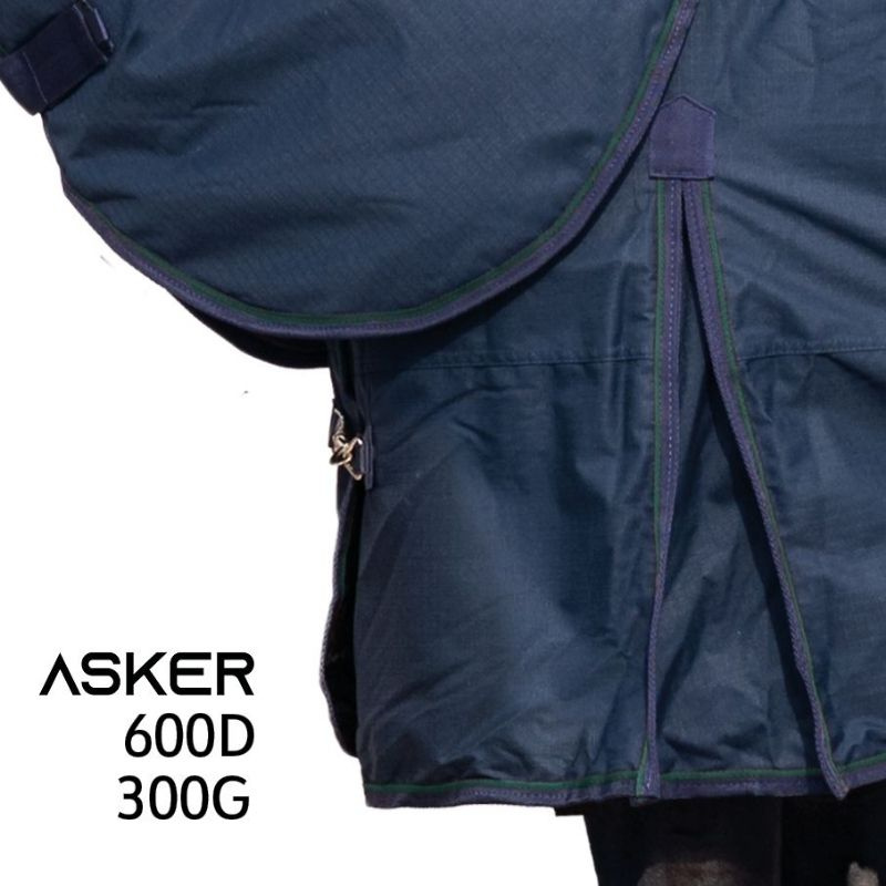 Winterdeken met hals Turnout 300g 600D Marineblauw