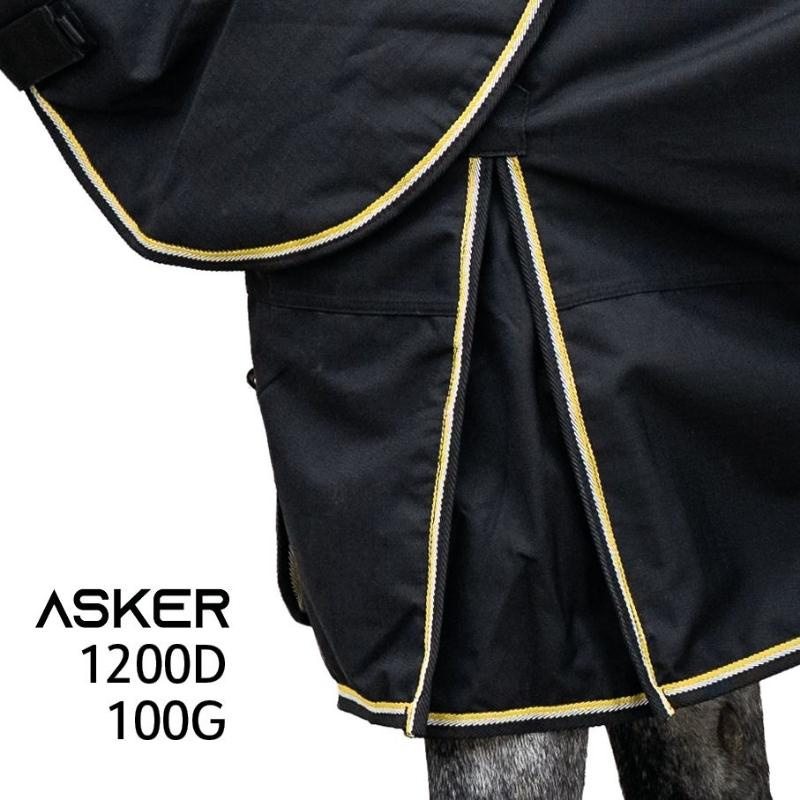 Overgangsdeken met halsstuk Tunout Plus 100g 1200D Zwart