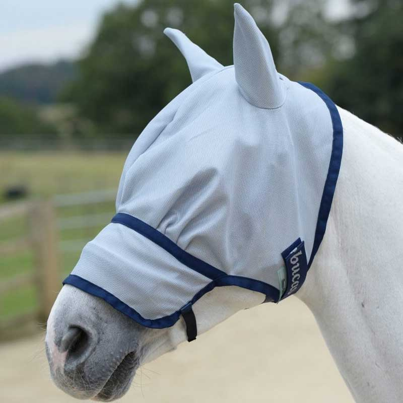 Vliegmasker Buzz-Off Lange Neus Blauw