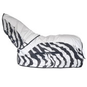 Vliegendeken Buzz-Off Rain Zebra Afneembare Hals Vliegendeken Buzz-Off Rain Zebra Afneembare Hals