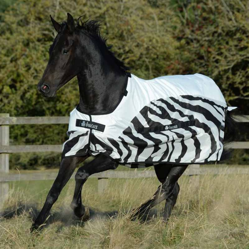 Vliegendeken Buzz-Off Rain Zebra Afneembare Hals