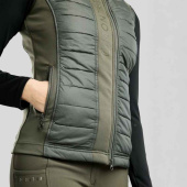 Hybride bodywarmer Emma Softshell Forest Green Hybride bodywarmer Emma Softshell Forest Green