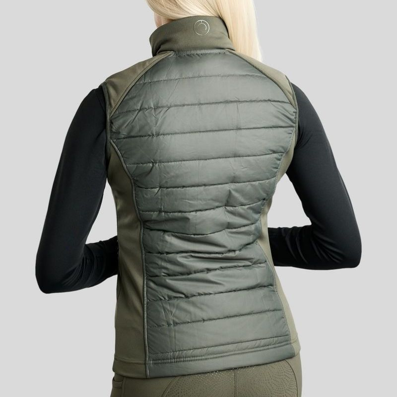 Hybride bodywarmer Emma Softshell  Forest Green