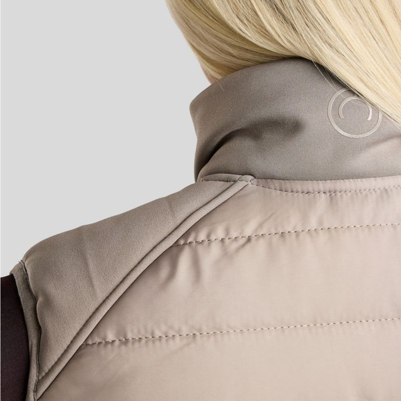 Hybride bodywarmer Emma Softshell Pearl Grey