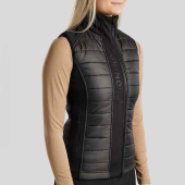 Hybride bodywarmer Emma Softshell Zwart Hybride bodywarmer Emma Softshell Zwart
