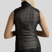 Hybride bodywarmer Emma Softshell Zwart Hybride bodywarmer Emma Softshell Zwart