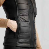 Hybride bodywarmer Emma Softshell Zwart Hybride bodywarmer Emma Softshell Zwart