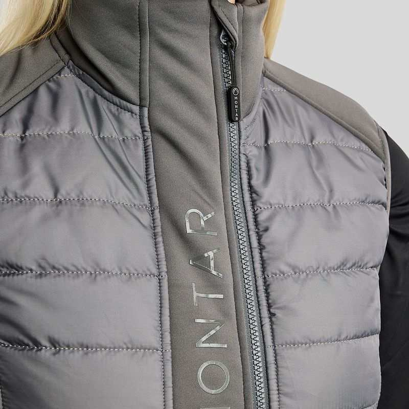 Hybride bodywarmer Emma Softshell Grijs