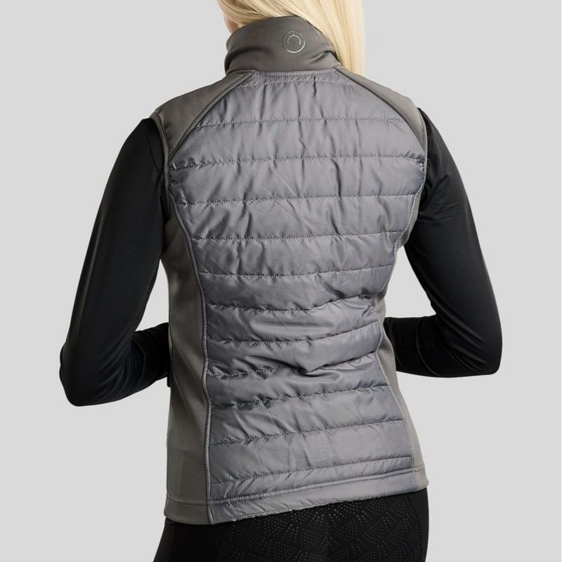 Hybride bodywarmer Emma Softshell Grijs