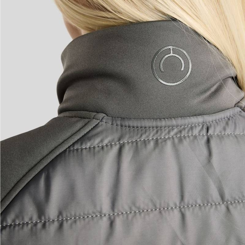 Hybride bodywarmer Emma Softshell Grijs