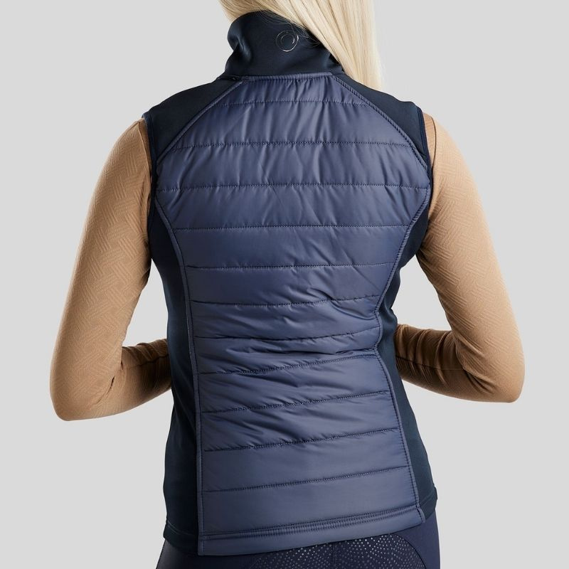 Hybride bodywarmer Emma Softshell Marineblauw