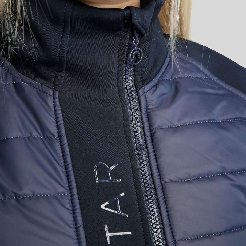 Hybride bodywarmer Emma Softshell Marineblauw