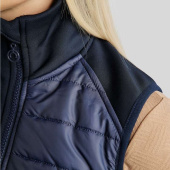 Hybride bodywarmer Emma Softshell Marineblauw Hybride bodywarmer Emma Softshell Marineblauw