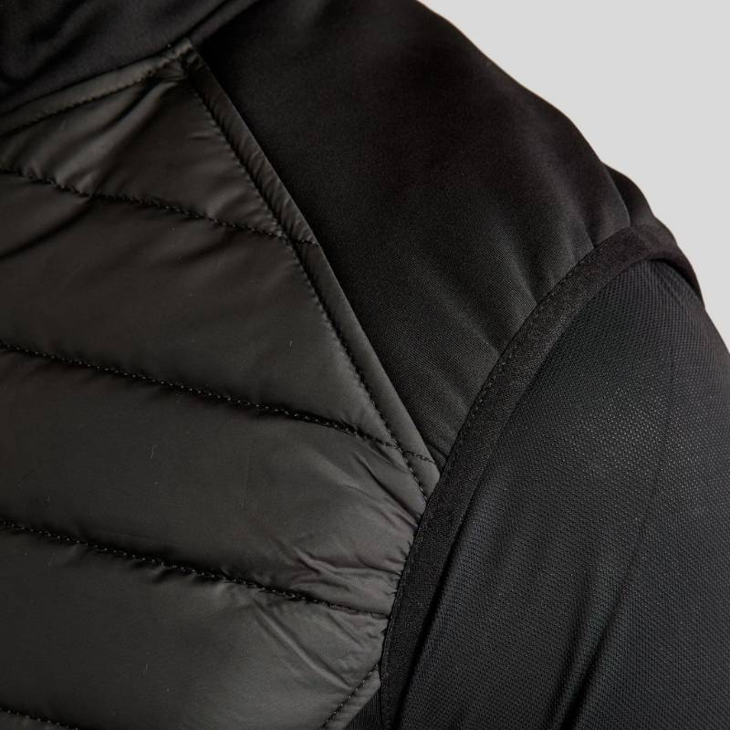 Hybride bodywarmer Heren Emanuel Softshell Zwart