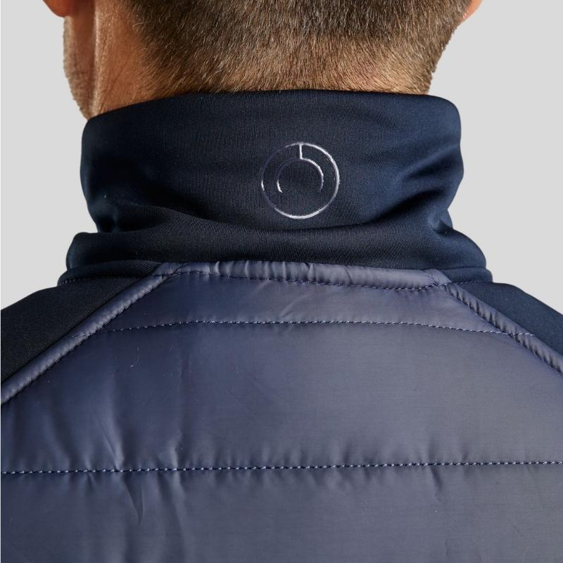 Hybride bodywarmer Heren Emanuel Softshell Marineblauw