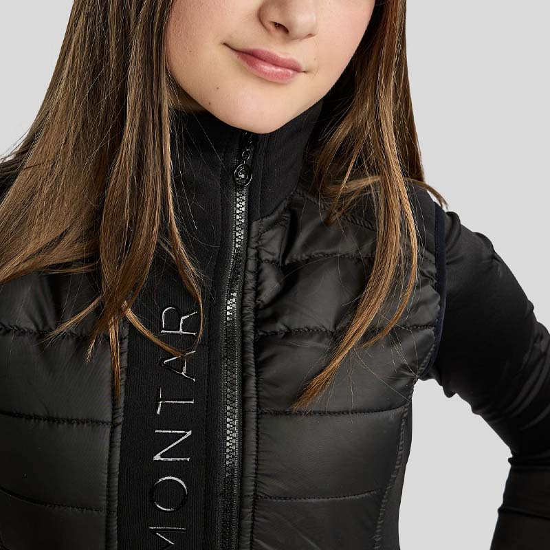 Hybride bodywarmer Kind/Junior Emma Softshell Zwart