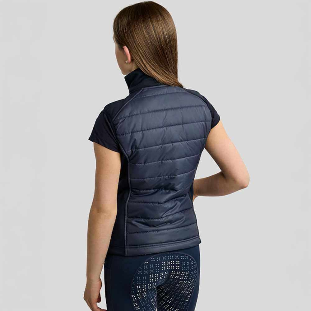 Hybride bodywarmer Kind/Junior Emma Softshell Marineblauw