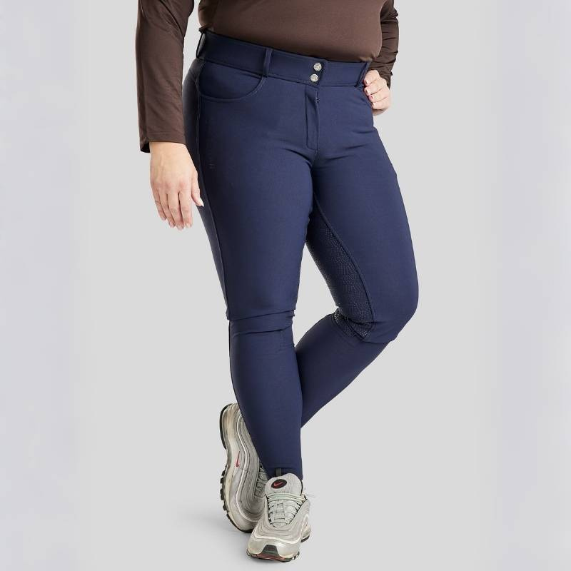 Rijbroek Megan Yati Curve Full Grip Marineblauw