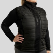 Hybride bodywarmer Emma Softshell Curve Zwart Hybride bodywarmer Emma Softshell Curve Zwart