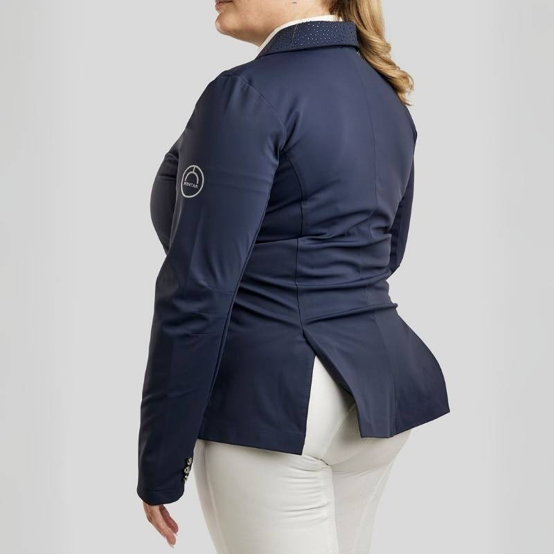 Wedstrijdjas Bonnie Crystals Curve Marineblauw