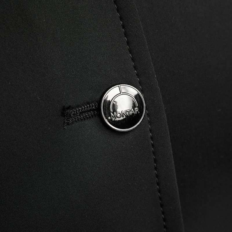Wedstrijdjas MoFlair Softshell Gun Metal Crystals Curve Zwart