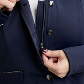 Wedstrijdjas MoFlair Softshell Gun Metal Crystals Curve Marineblauw Wedstrijdjas MoFlair Softshell Gun Metal Crystals Curve Marineblauw
