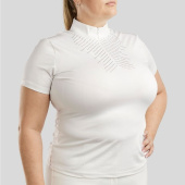 Wedstrijdbovenstuk Bling Curve Wit Wedstrijdbovenstuk Bling Curve Wit