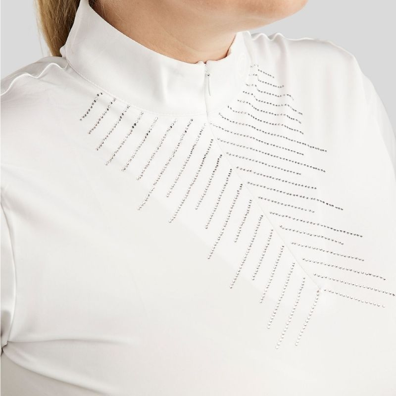Wedstrijdbovenstuk Bling Curve Wit