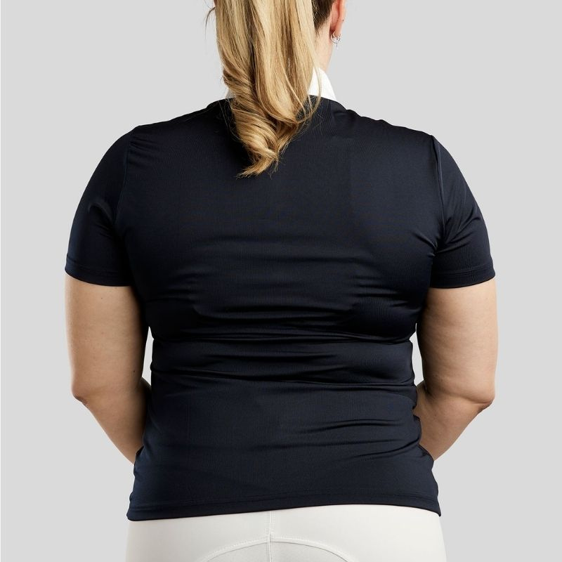 Wedstrijdbovenstuk Bling Curve Marineblauw