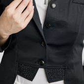 Korte dressuurfrack Softshell Zwart Korte dressuurfrack Softshell Zwart