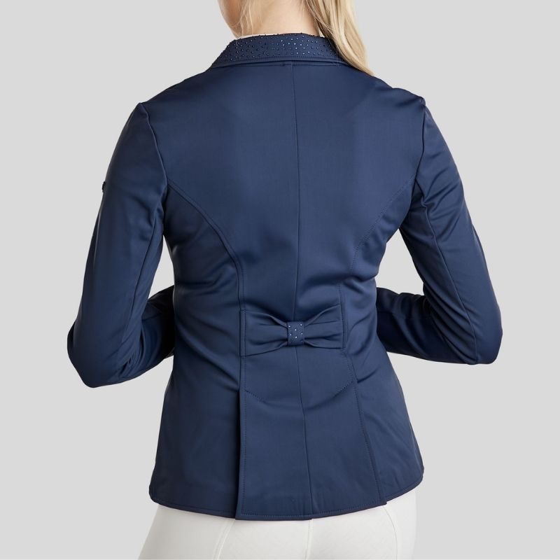 Korte dressuurfrack Softshell Marineblauw