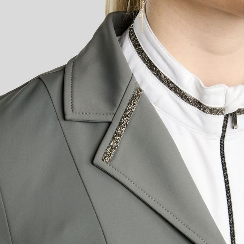 Korte frack MoKylie Softshell Gun Metal Crystals Grijs